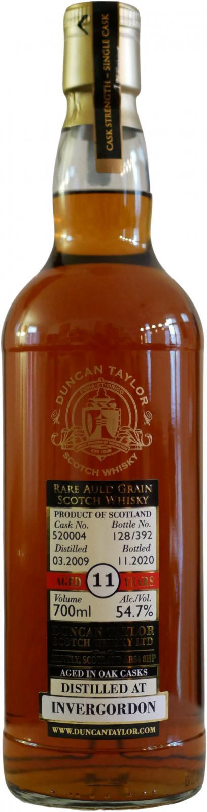 Invergordon 2009 DT  Rare Old Grain