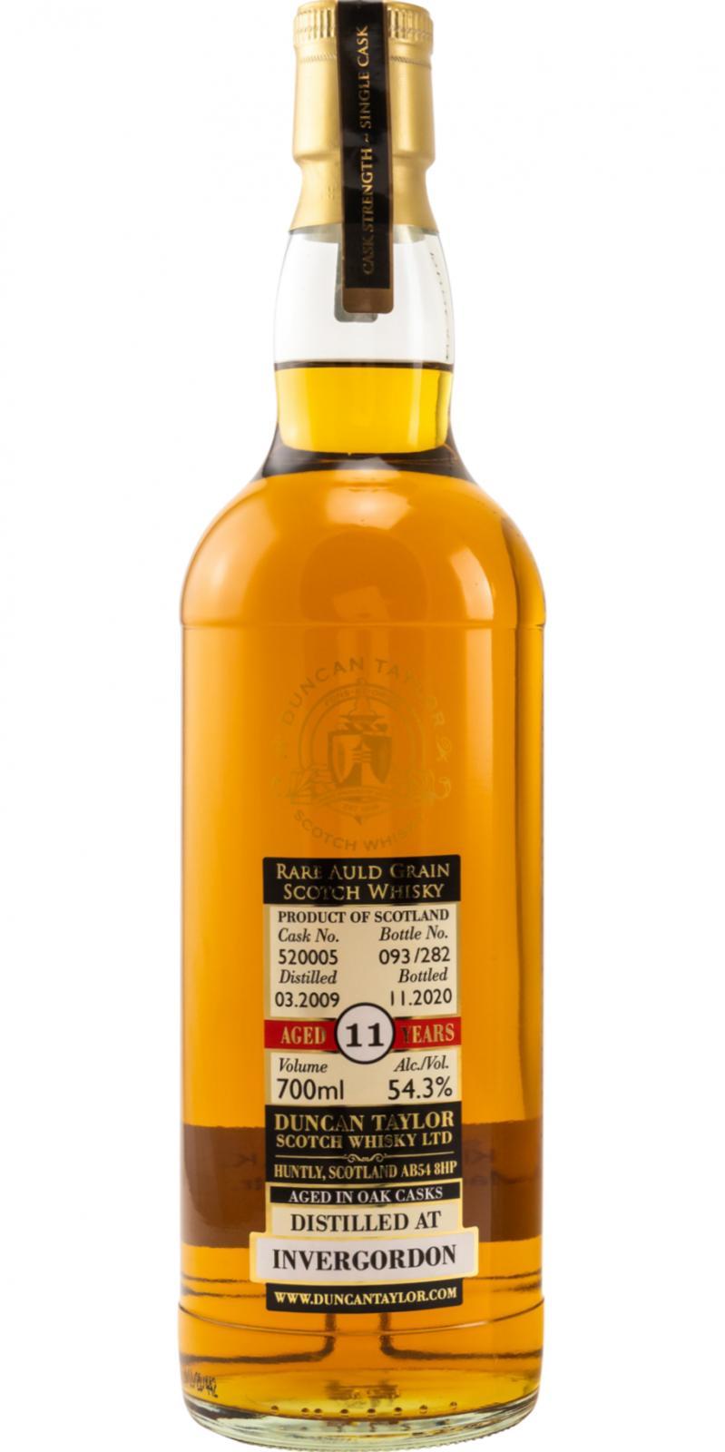 Invergordon 2009 DT  Dimensions