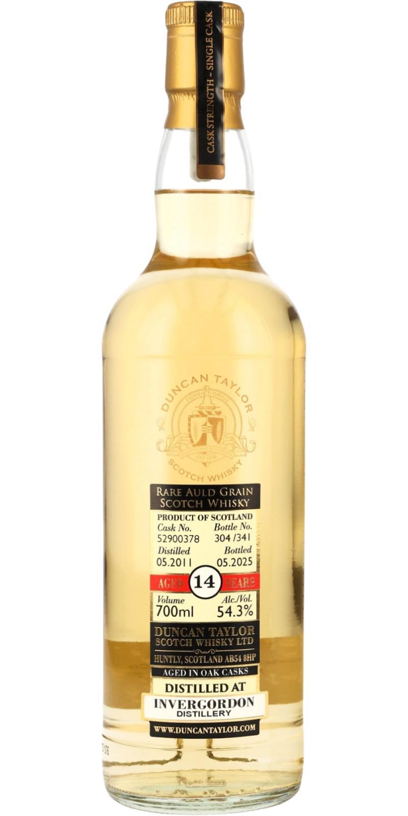 Invergordon 2011 DT  Rare Auld Grain Scotch Whisky