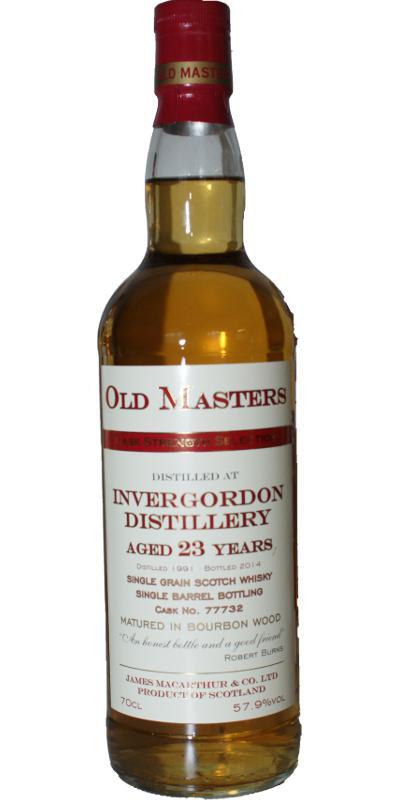 Invergordon 1991 JM  Old Master's - Cask Strength Selection
