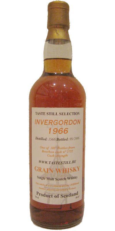Invergordon 1966 TS  Taste Still Selection