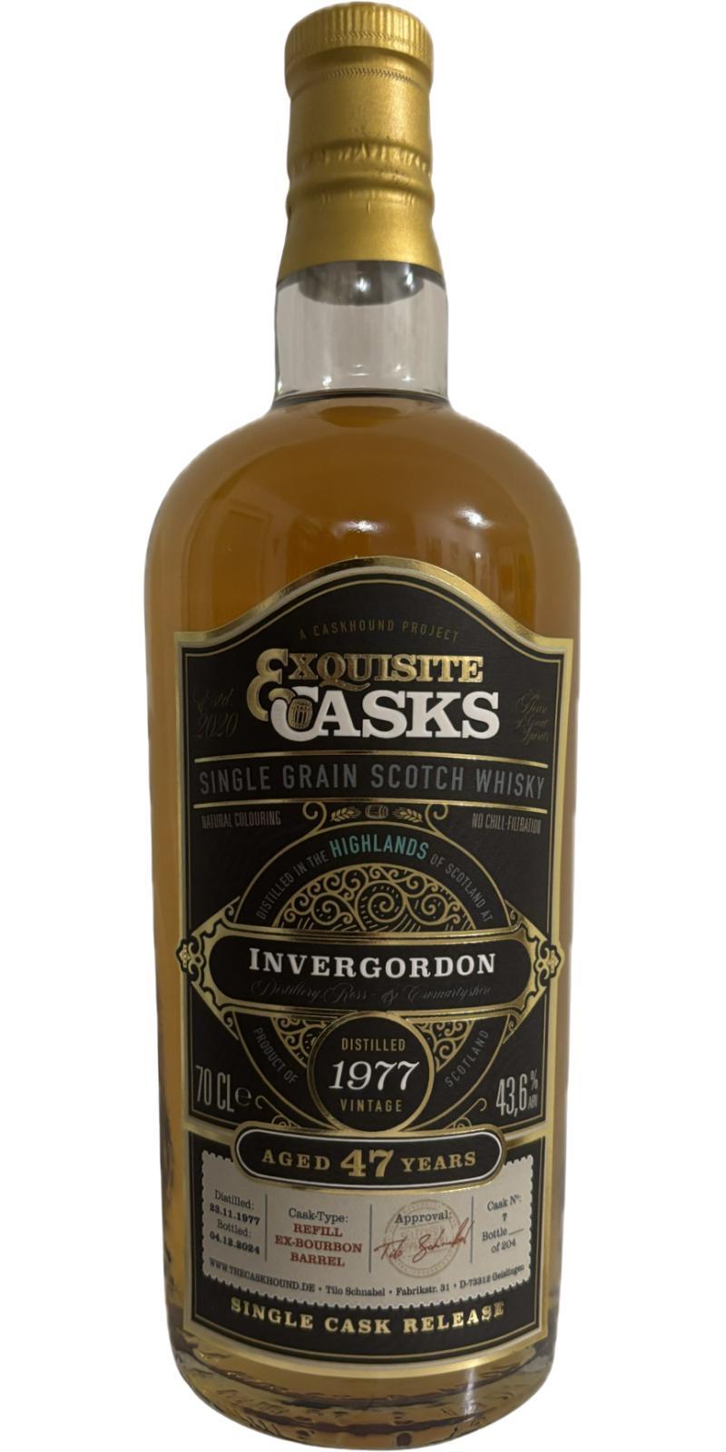Invergordon 1977 TCaH  Exquisite Casks