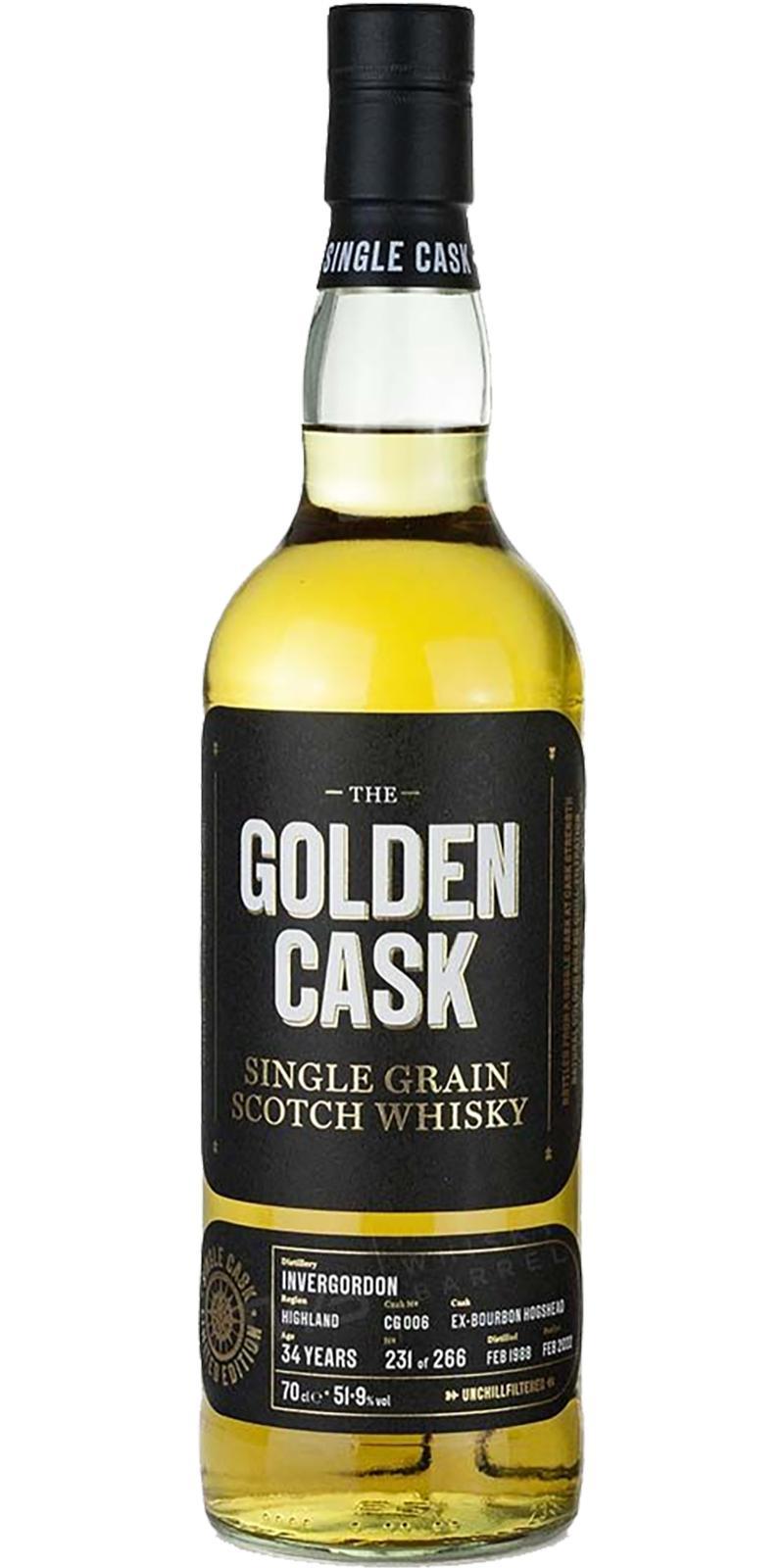 Invergordon 1988 HMcD  The Golden Cask