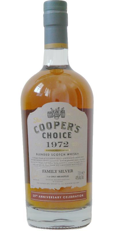 Blended Scotch Whisky 1972 VM  The Cooper's Choice - Family Silver