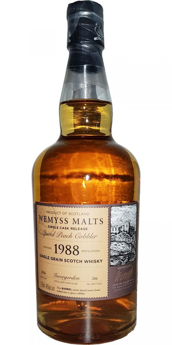 Invergordon 1988 Wy  Spiced Peach Cobbler
