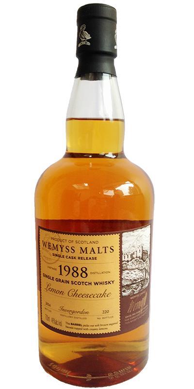 Invergordon 1988 Wy  Lemon Cheesecake