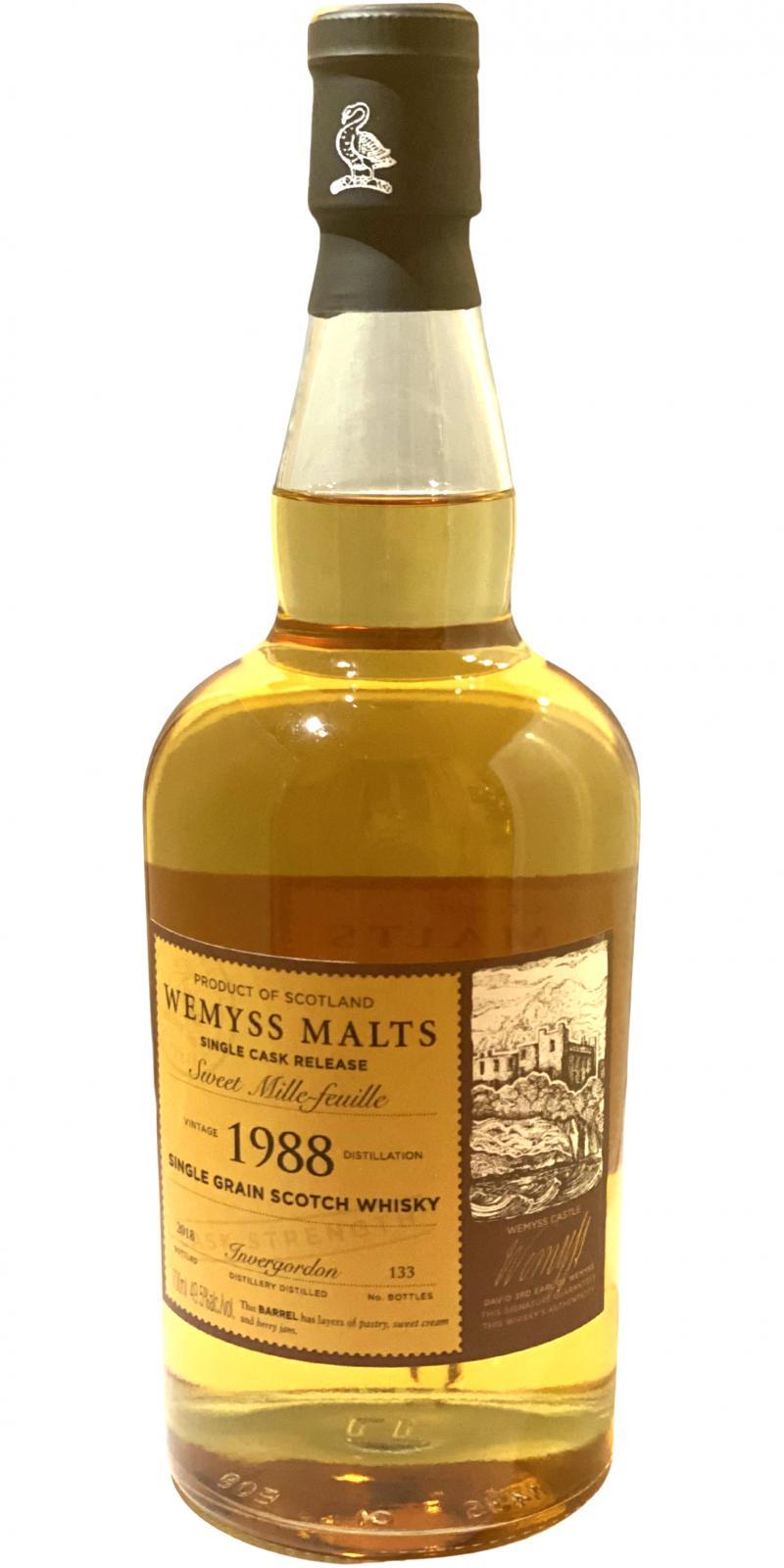 Invergordon 1988 Wy  Sweet Mille-feuille