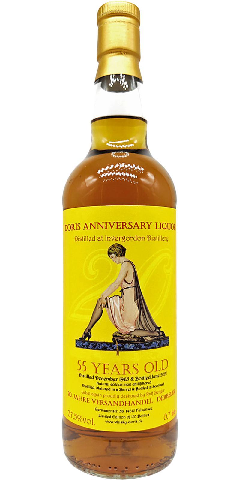 Invergordon 1965 WD  Anniversary Liquor