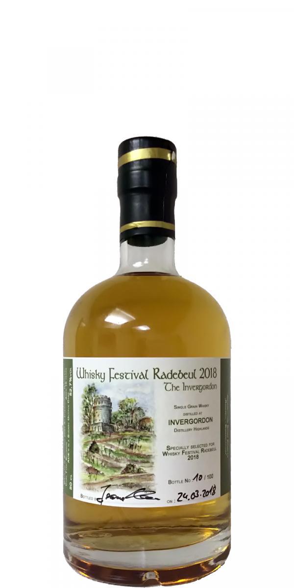 Invergordon 2007 WlRb  Whisky Festival Radebeul 2018