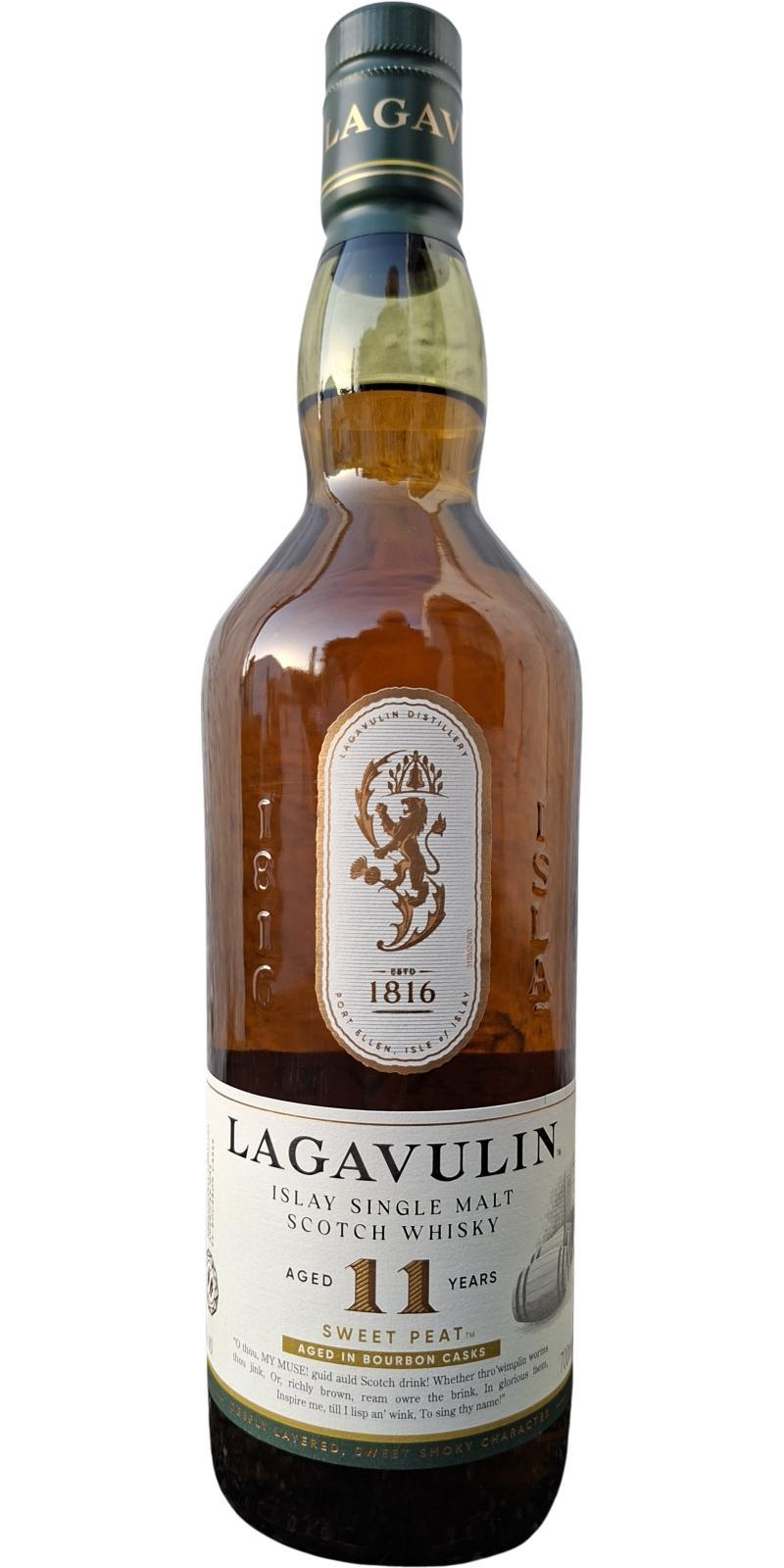 Lagavulin 11-year-old  Sweet Peat
