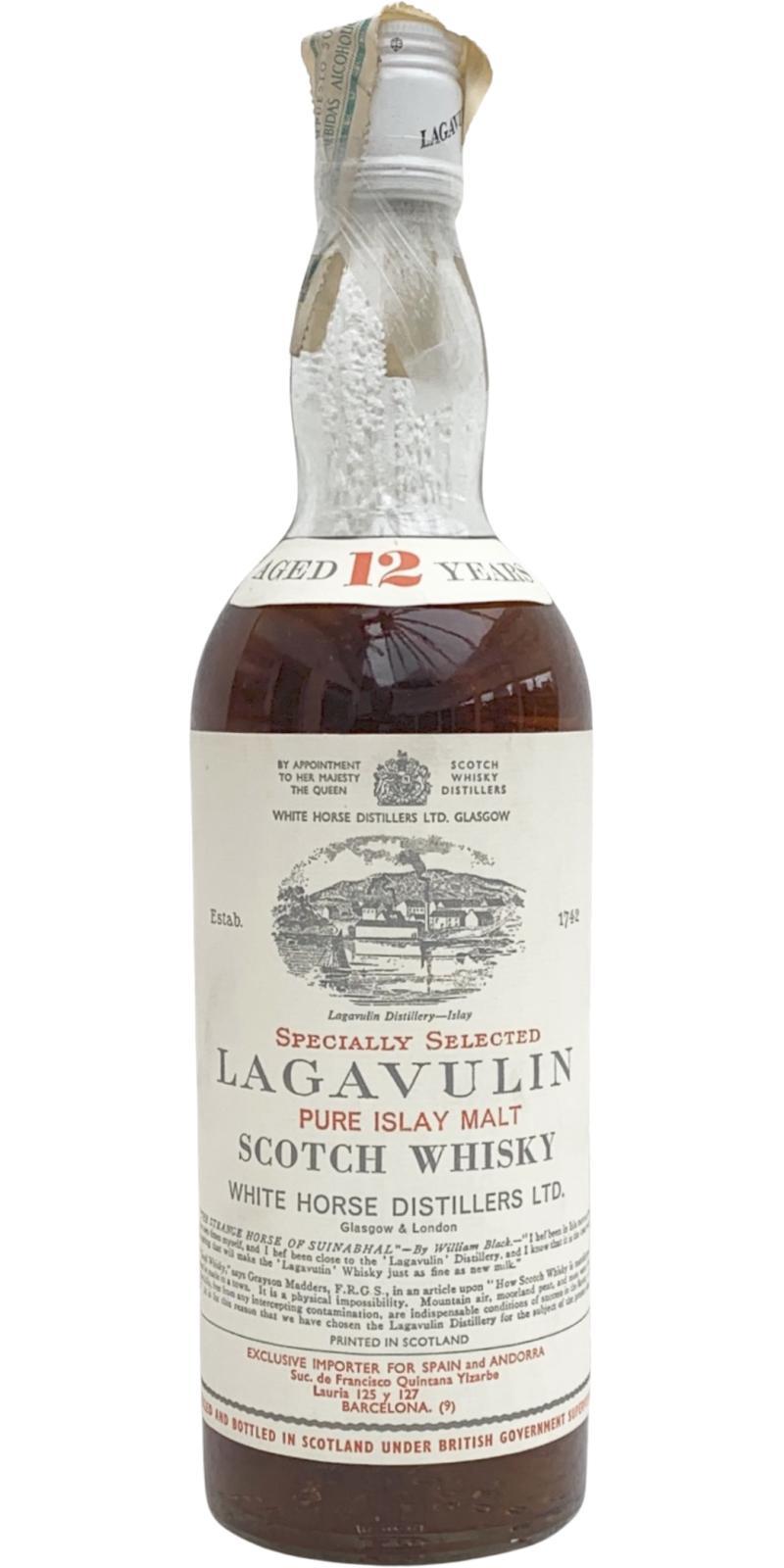 Lagavulin 12-year-old  White Horse Distillers Ltd. - Specially Selected