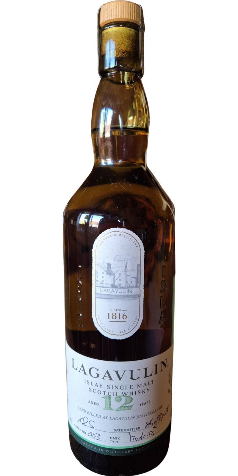 Lagavulin 12-year-old  Handfilled - Distillery only