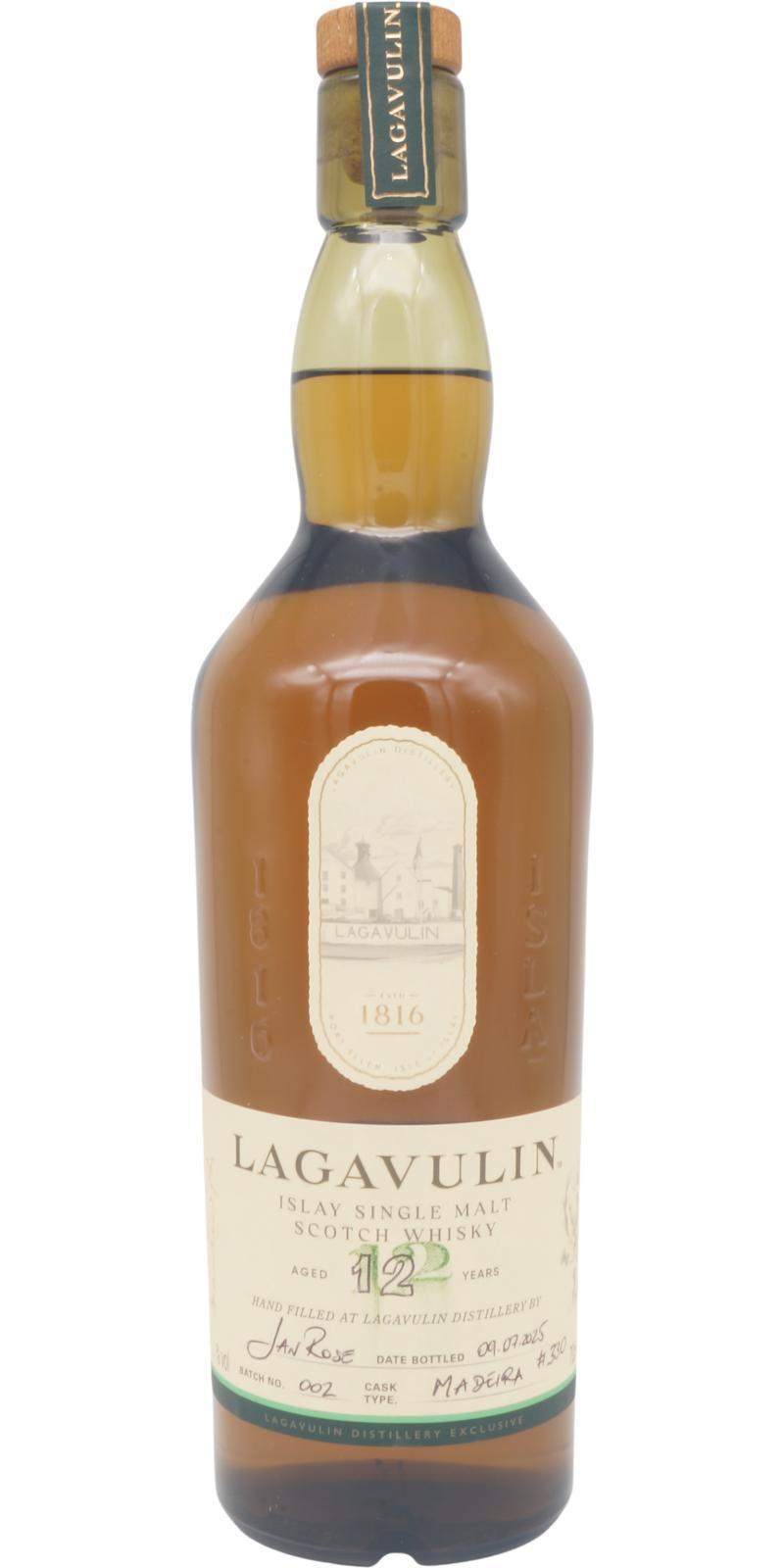 Lagavulin 12-year-old  Handfilled - Distillery only