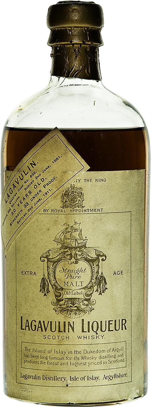 Lagavulin 1881 Liqueur  Straight Pure Malt - Old Label