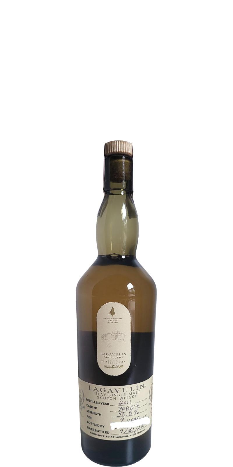 Lagavulin 2011  Hand bottled at the Distillery