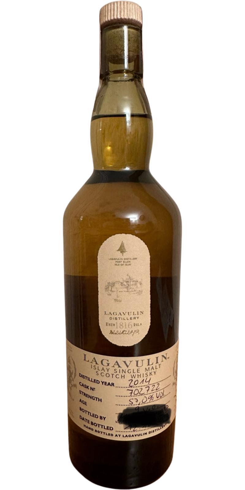 Lagavulin 2014  Hand Bottled at the Distillery