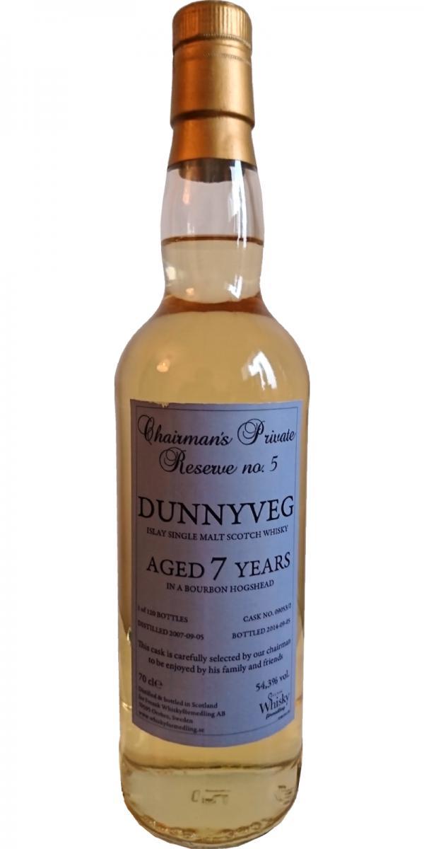 Dunnyveg 2007 SWf  Chairman's Private Reserve no. 5