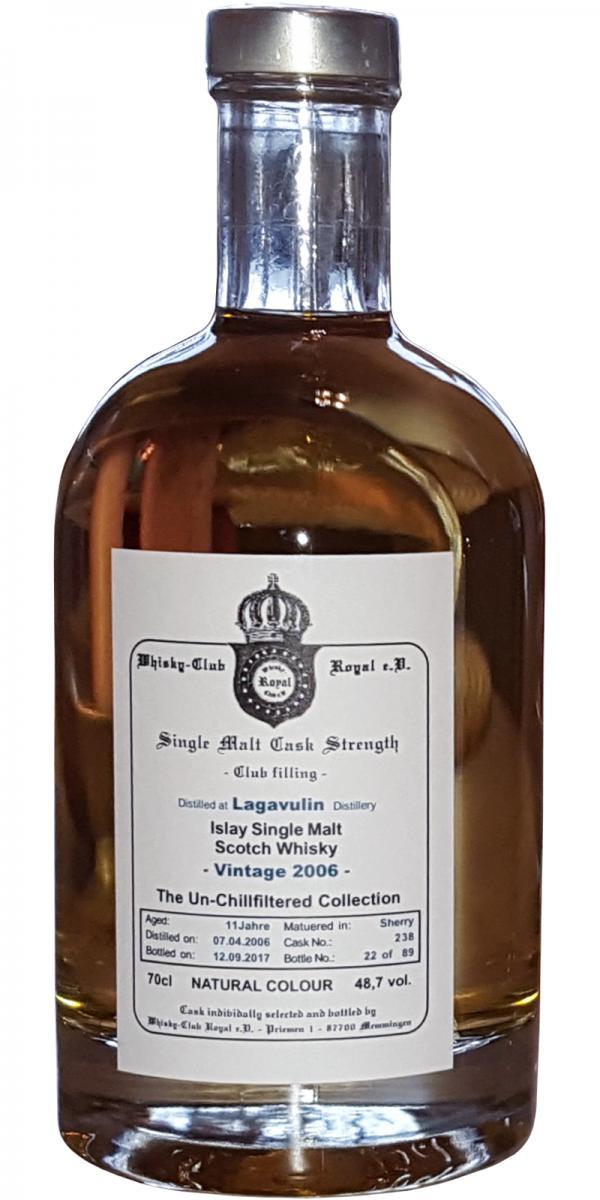 Lagavulin 2006 WCR  Club filling