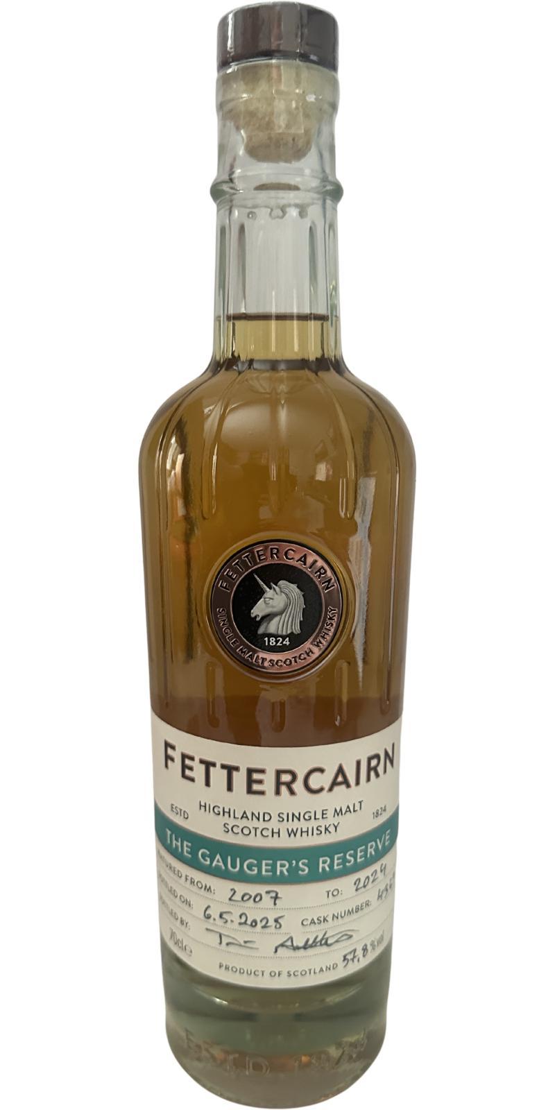 Fettercairn 2007  The Gauger's Reserve