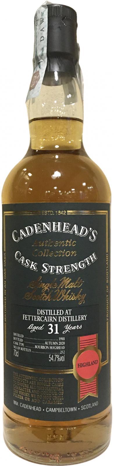 Fettercairn 1988 CA  Authentic Collection