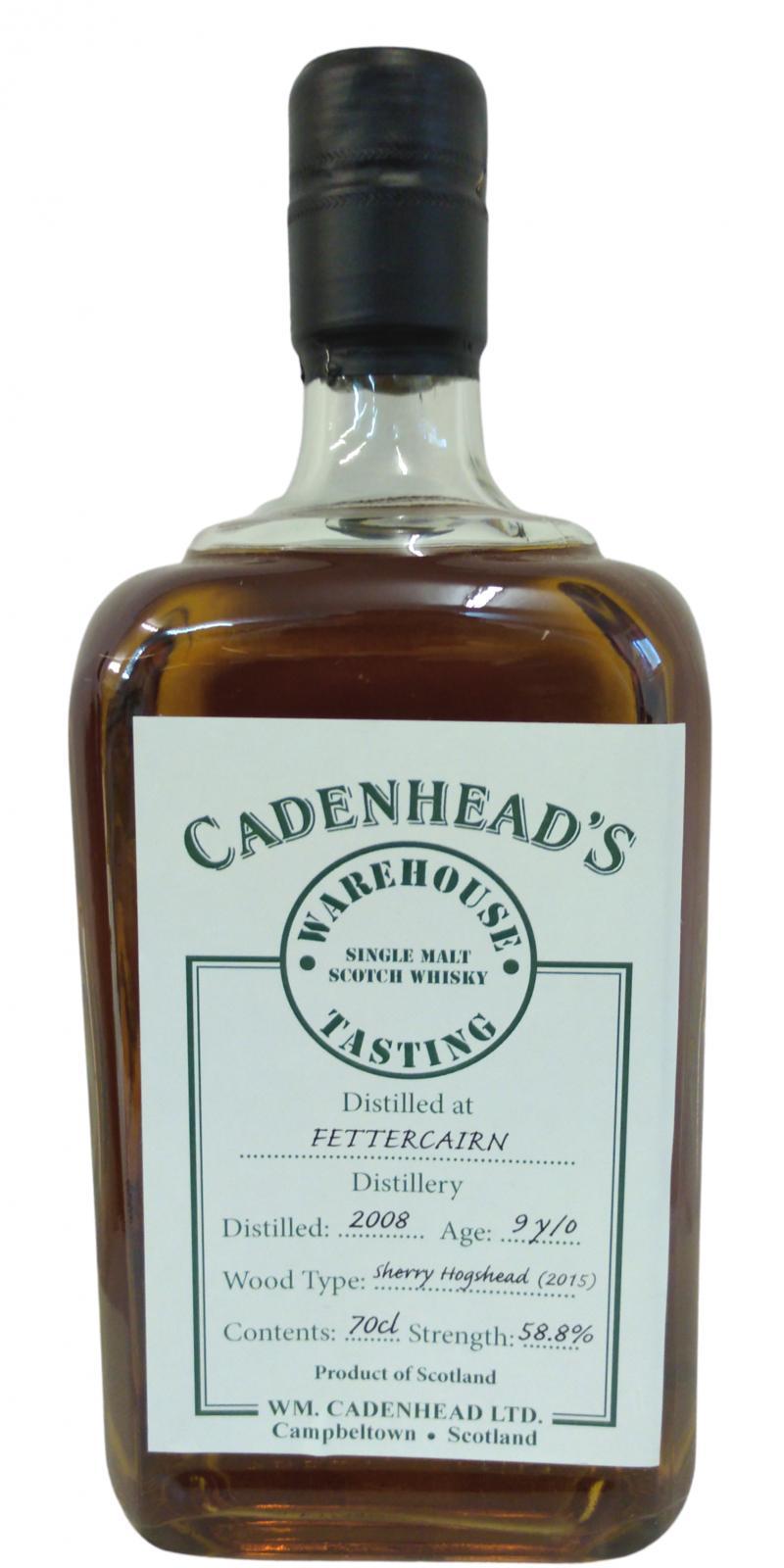 Fettercairn 2008 CA  Warehouse Tasting