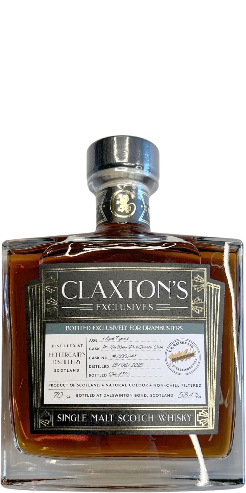 Fettercairn 2015 Cl  Claxton's Exclusives