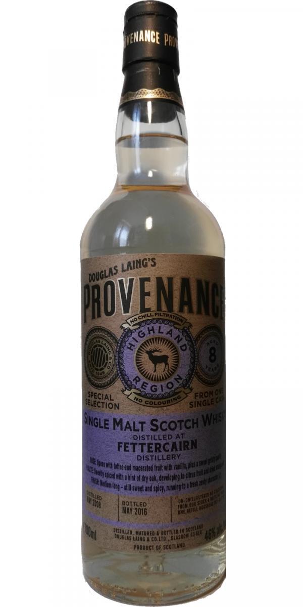 Fettercairn 2008 DL  Provenance