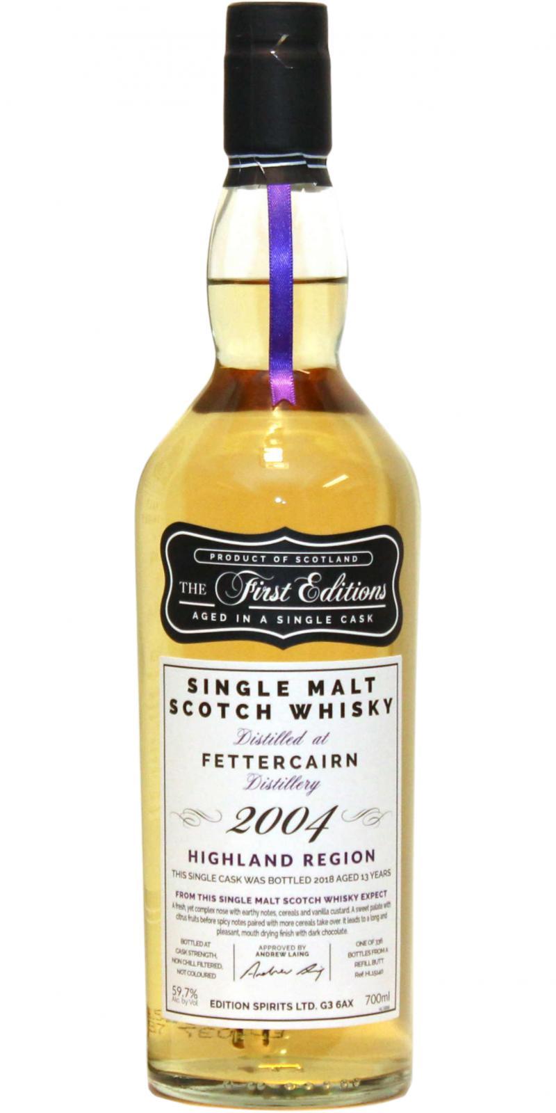 Fettercairn 2004 ED  The First Editions