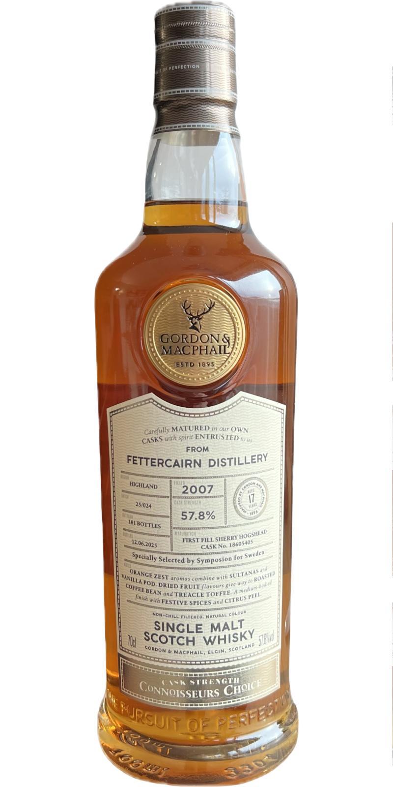 Fettercairn 2007 GM  Connoisseurs Choice