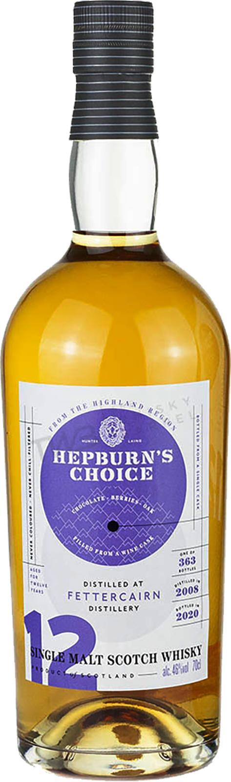 Fettercairn 2008 HL  Hepburn's Choice
