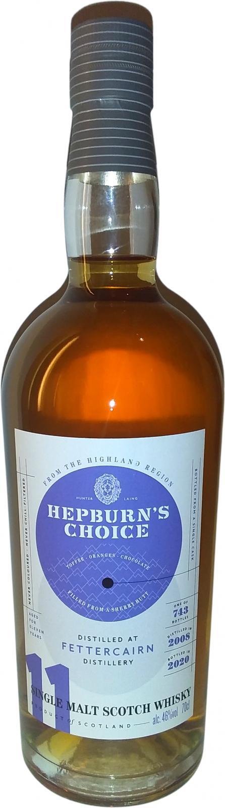 Fettercairn 2008 HL  Hepburn's Choice