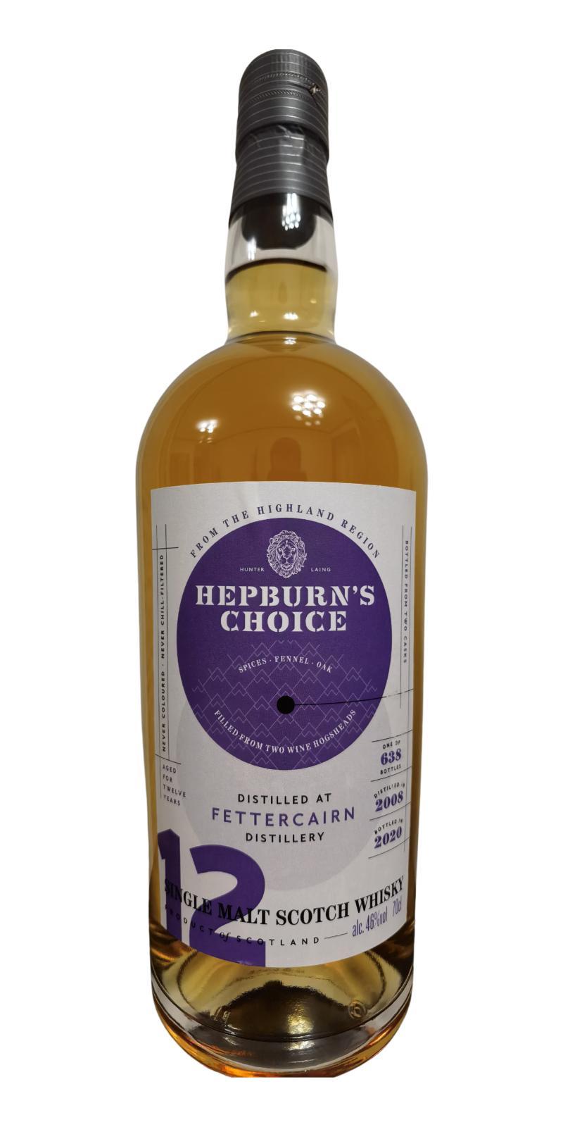Fettercairn 2008 HL  Hepburn's Choice