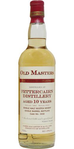Fettercairn 1992 JM  Old Masters - Cask Strength Selection