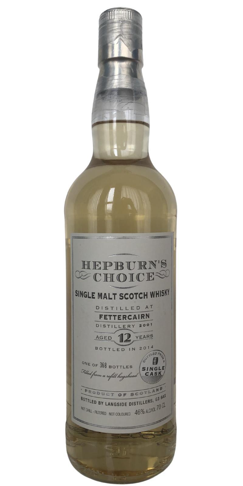 Fettercairn 2001 LsD  Hepburn's Choice