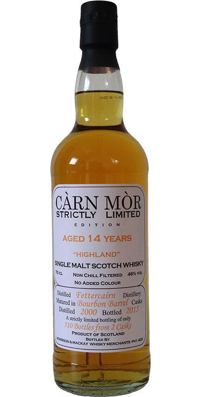 Fettercairn 2000 MMcK  Càrn Mòr - Strictly Limited Edition