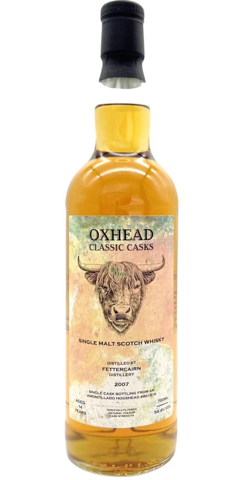 Fettercairn 2007 OXH  Oxhead Classic Casks