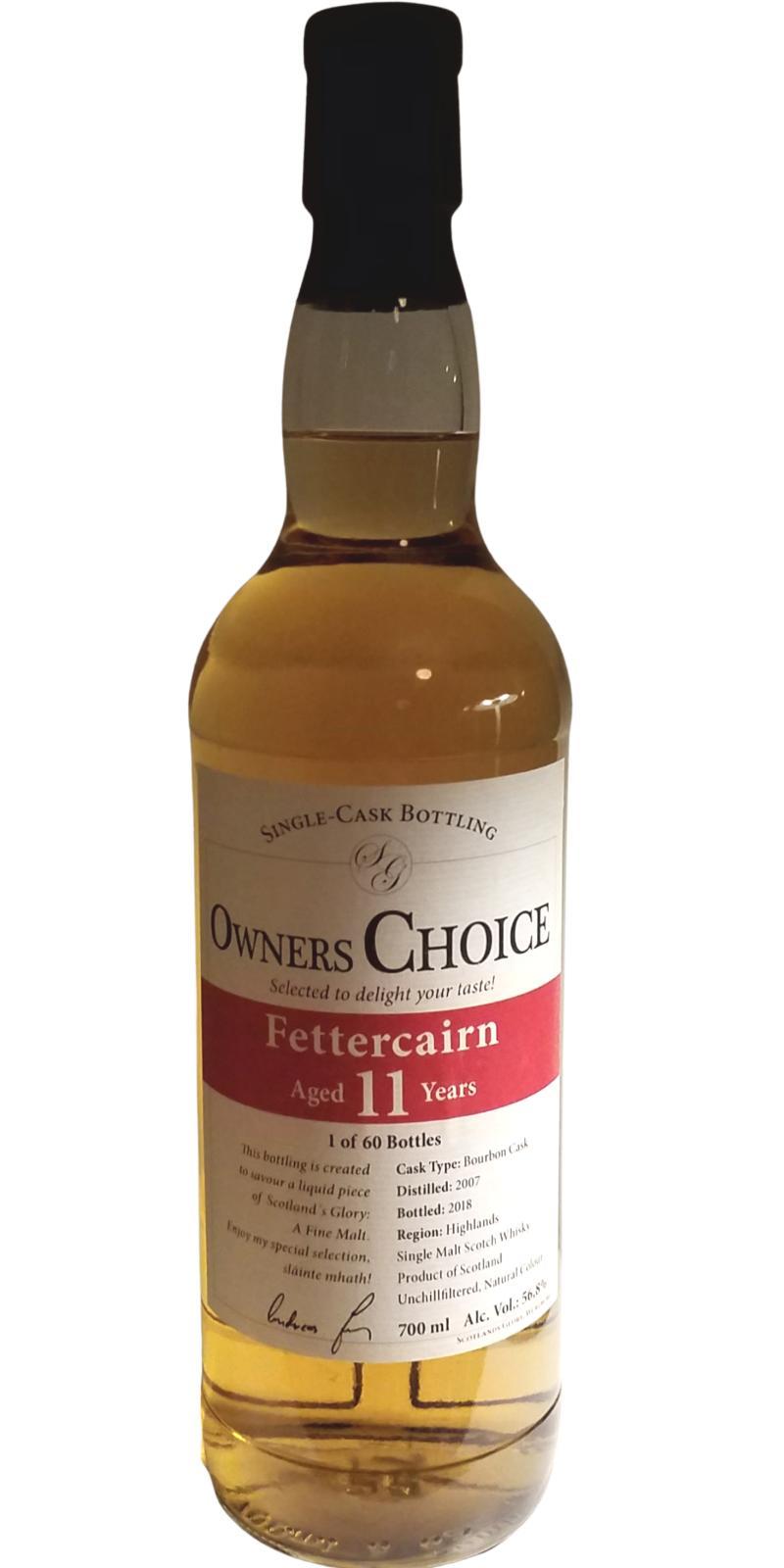 Fettercairn 2007 SG  Owners Choice