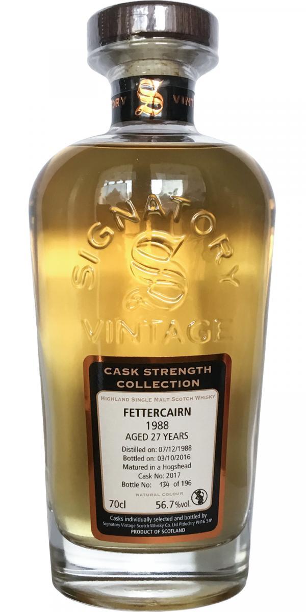 Fettercairn 1988 SV  Cask Strength Collection