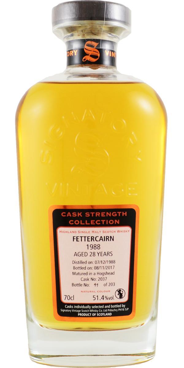 Fettercairn 1988 SV  Cask Strength Collection