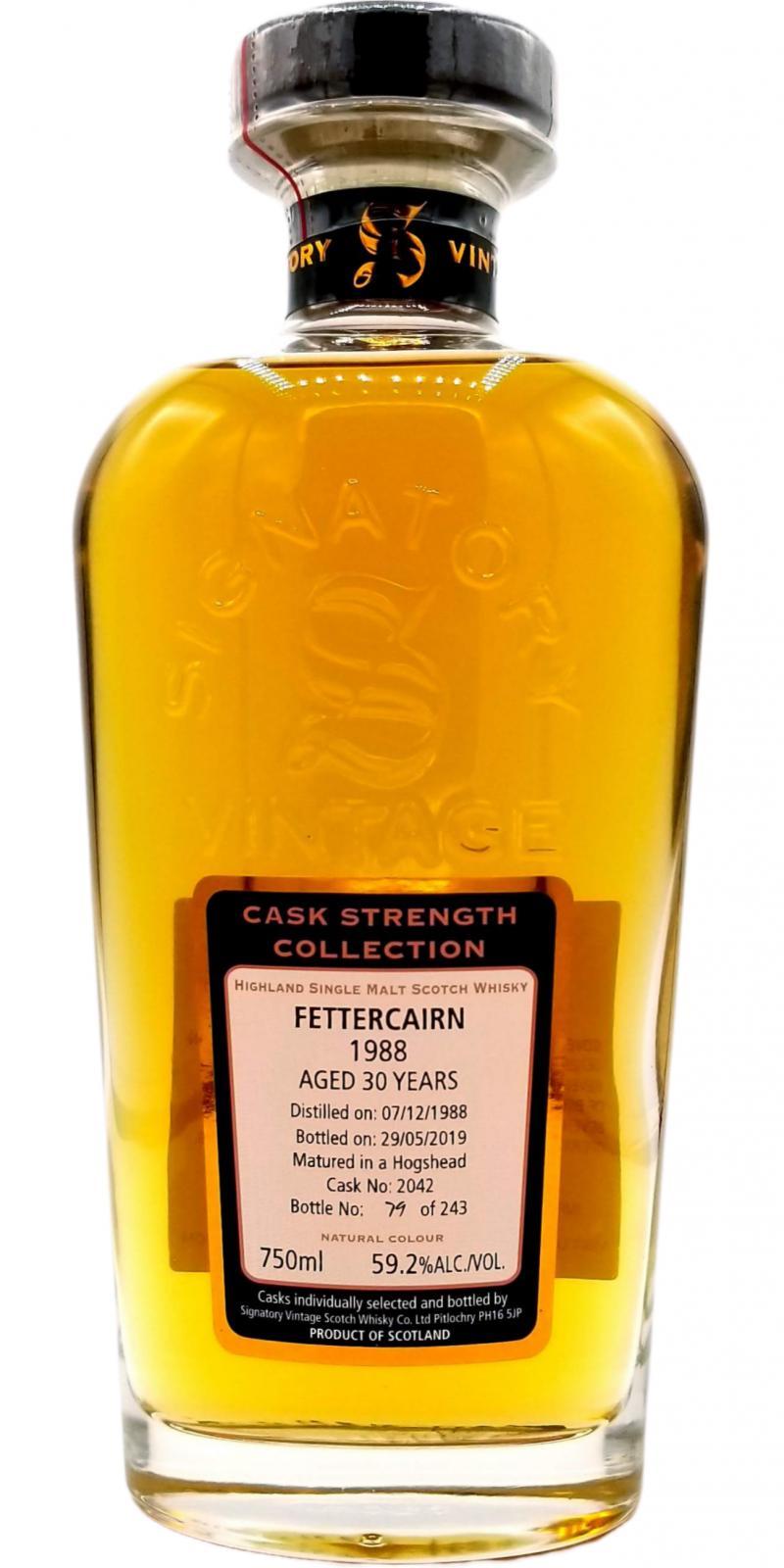 Fettercairn 1988 SV  Cask Strength Collection