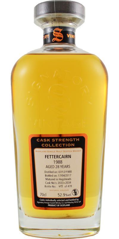Fettercairn 1988 SV  Cask Strength Collection