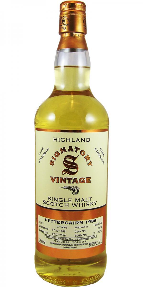 Fettercairn 1988 SV  Vintage Collection - Cask Strength