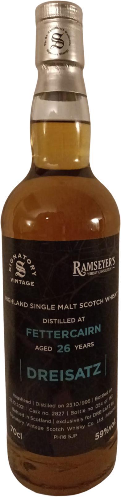 Fettercairn 1995 SV  Cask Strength Collection