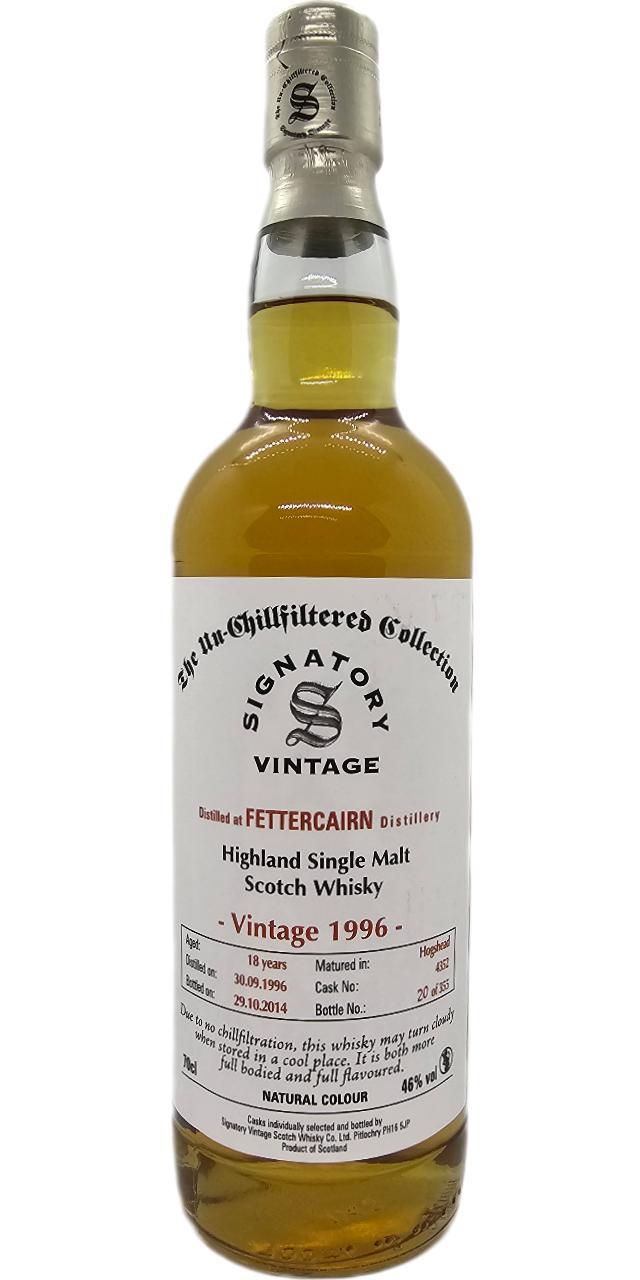 Fettercairn 1996 SV  The Un-Chillfiltered Collection