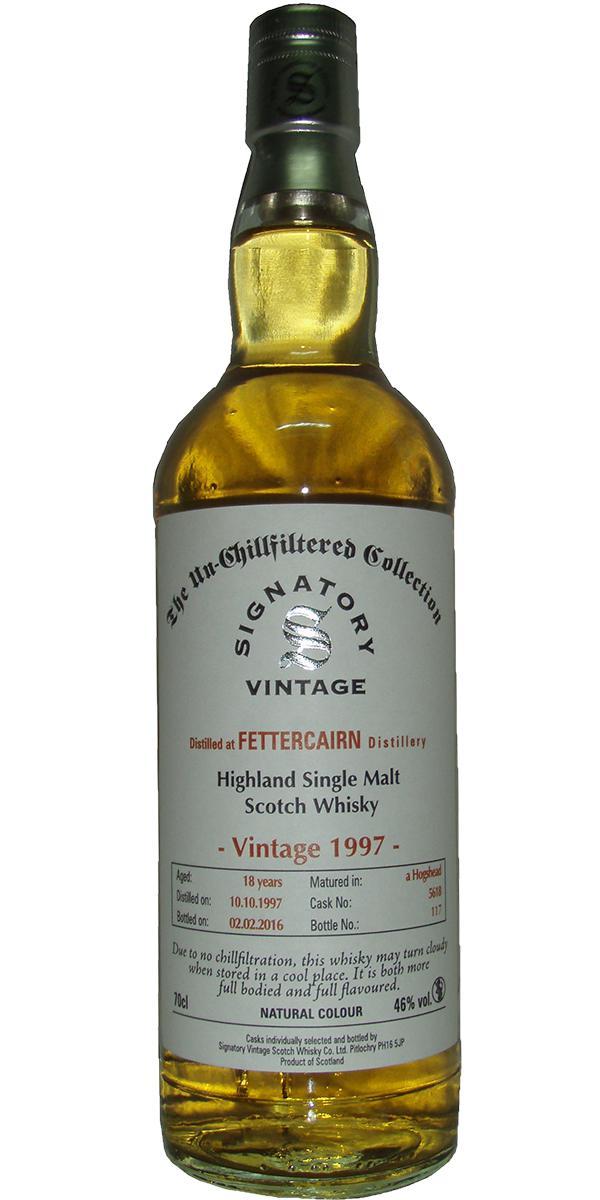 Fettercairn 1997 SV  The Un-Chillfiltered Collection