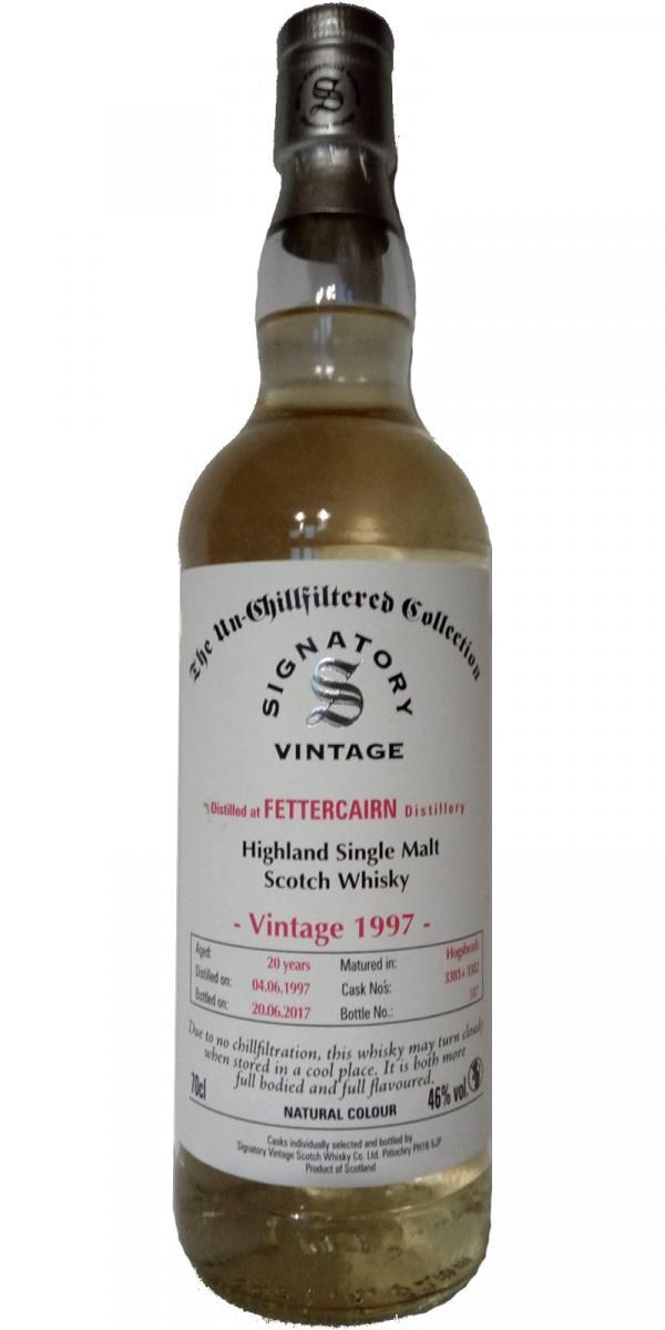 Fettercairn 1997 SV  The Un-Chillfiltered Collection