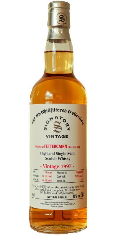 Fettercairn 1997 SV  The Un-Chillfiltered Collection