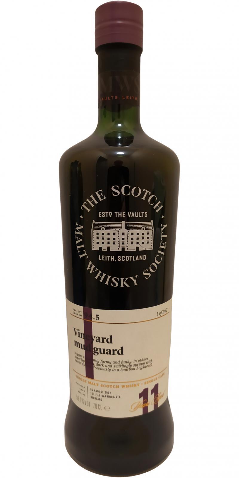 Fettercairn 2007 SMWS 94.5  Vineyard mud guard