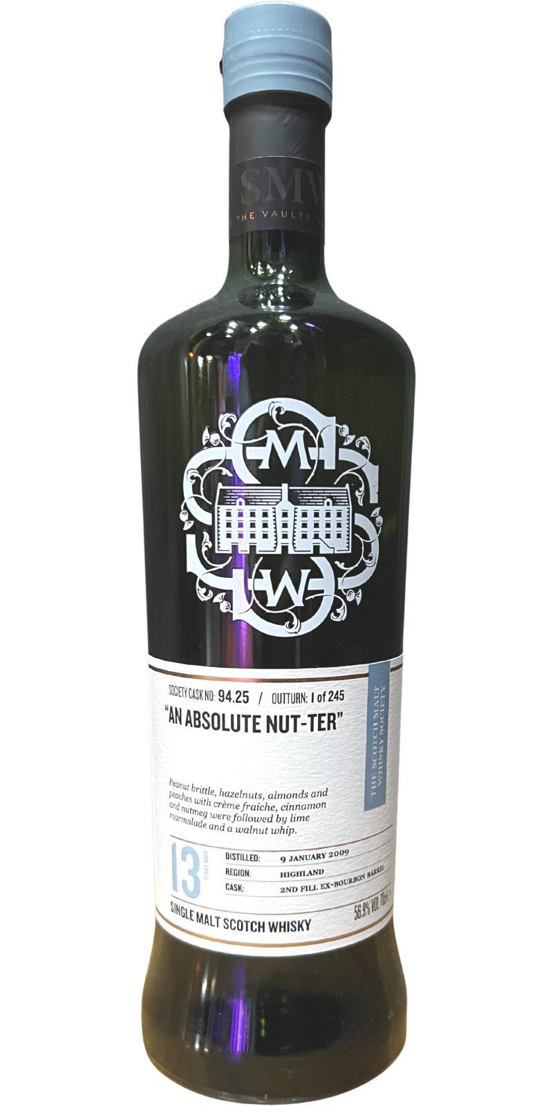 Fettercairn 2009 SMWS 94.25  "An absolute nut-ter"