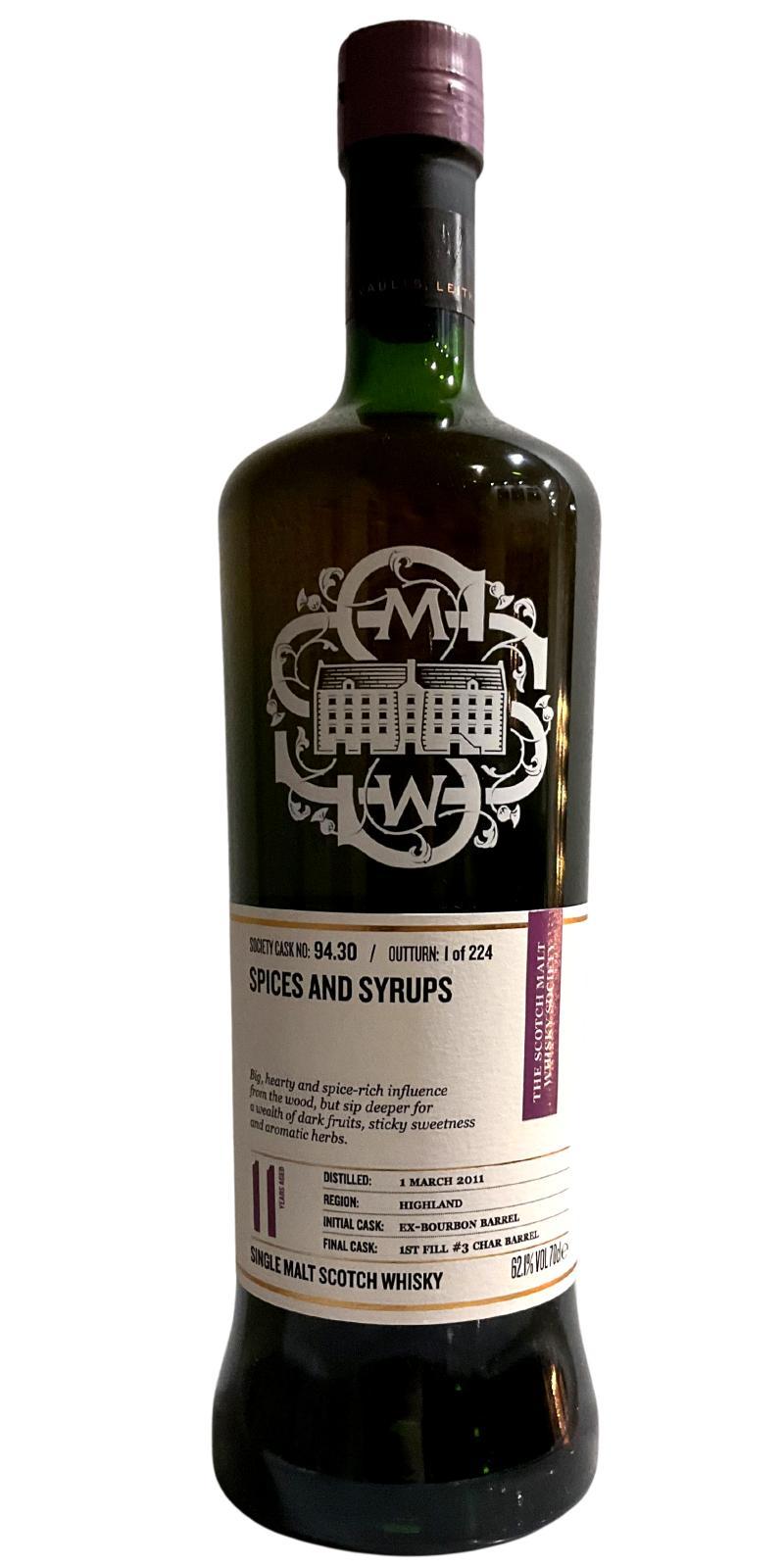 Fettercairn 2011 SMWS 94.30  Spices and syrups